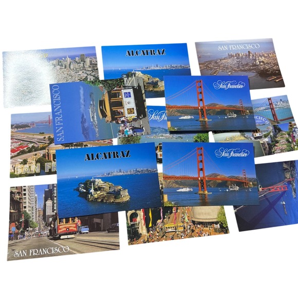 Other - 35X‎ Vintage San Francisco Alcatraz Las Vegas Tropicana Souvenir Postcards